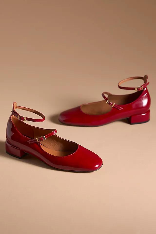 Maeve Double-Strap Block-Heel Mary Jane Flats Product Image