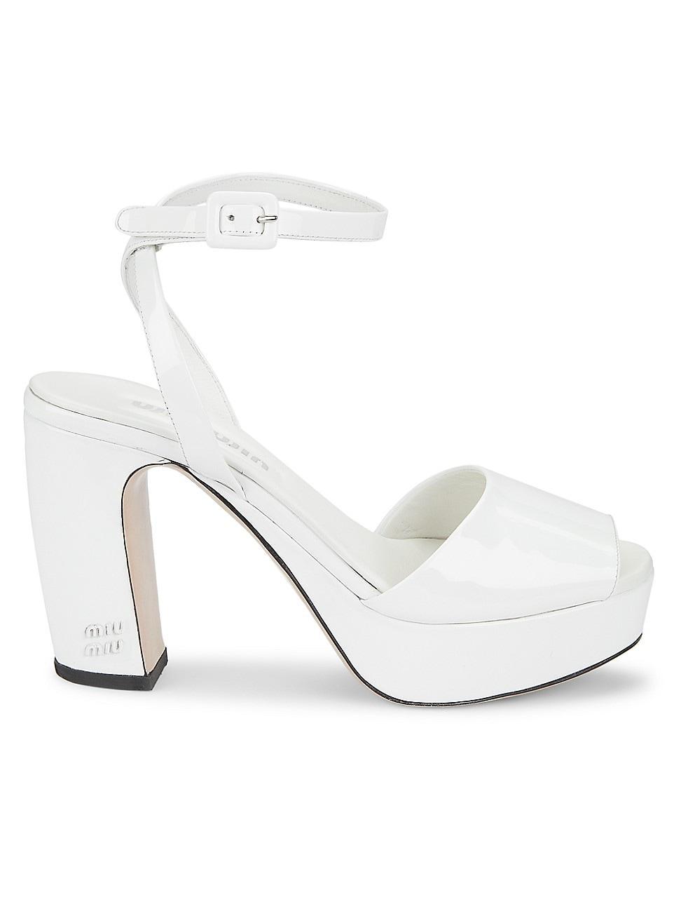 Womens 95MM Banana-Heel Platform Sandals product image