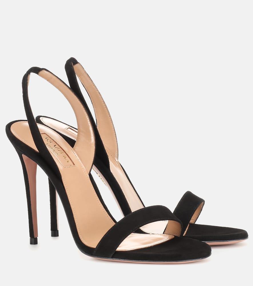 So Nude 105 Suede Sandals In Black Product Image