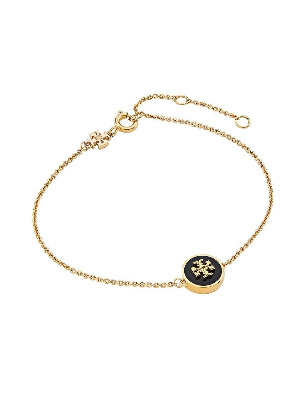 Tory Burch Kira Enamel Pendant Chain Bracelet Product Image