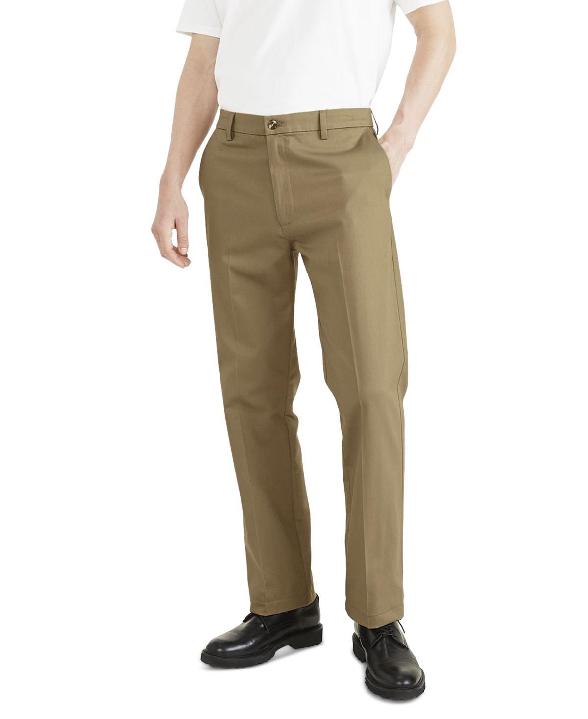 Men's Signature Classic Fit Iron Free Khaki Pants with Stain Defender Product Image