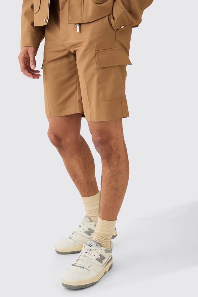 Relaxed Fit Tailored Cargo Shorts | boohooMAN USA Product Image