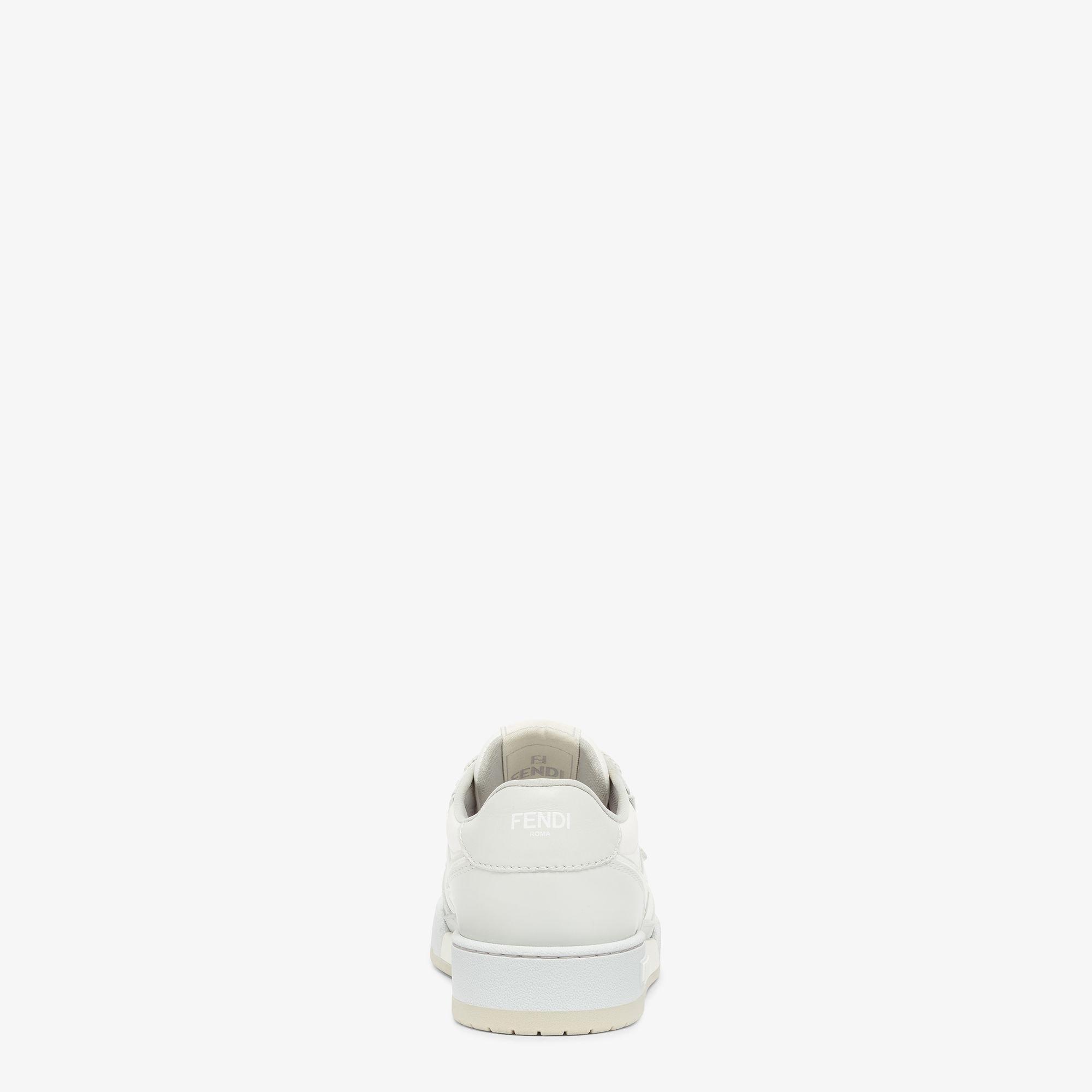 Fendi MatchWhite leather low-tops Product Image