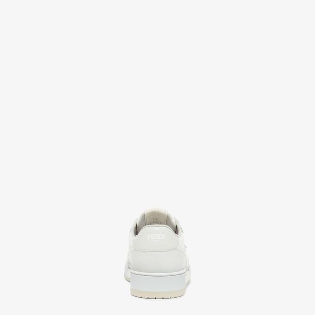 Fendi MatchWhite leather low-tops Product Image