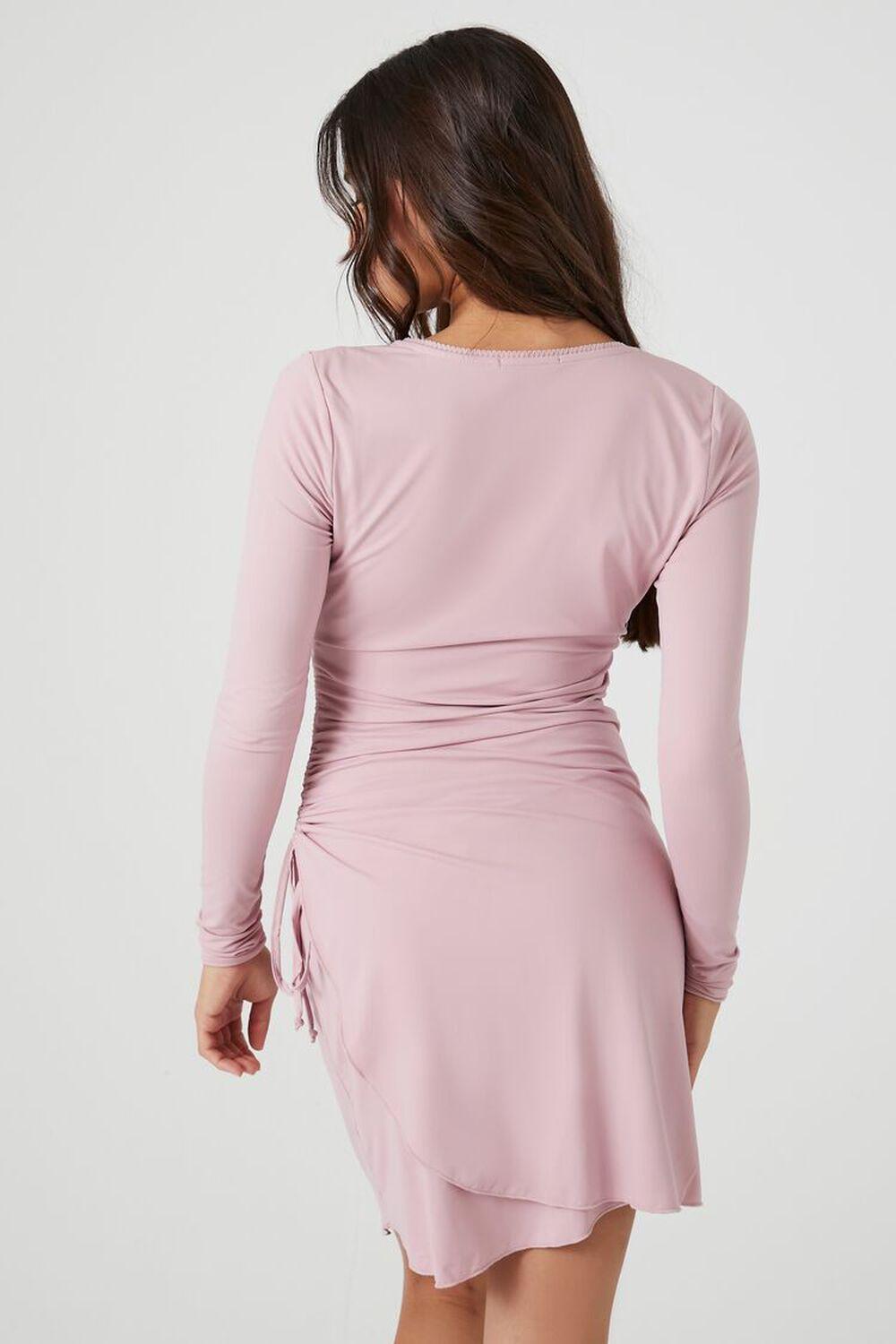 Ruched Mini Wrap Dress | Forever 21 Product Image