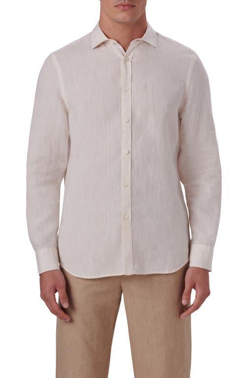 Bugatchi Axel Linen Button-Up Shirt Product Image