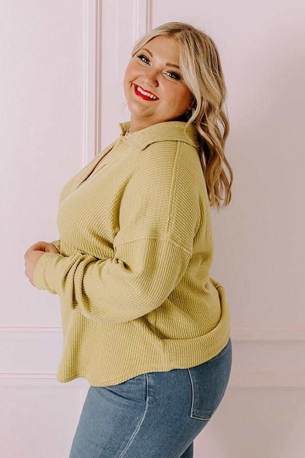 Coffee Run Cutie Shift Top in Lime Punch Curves Product Image