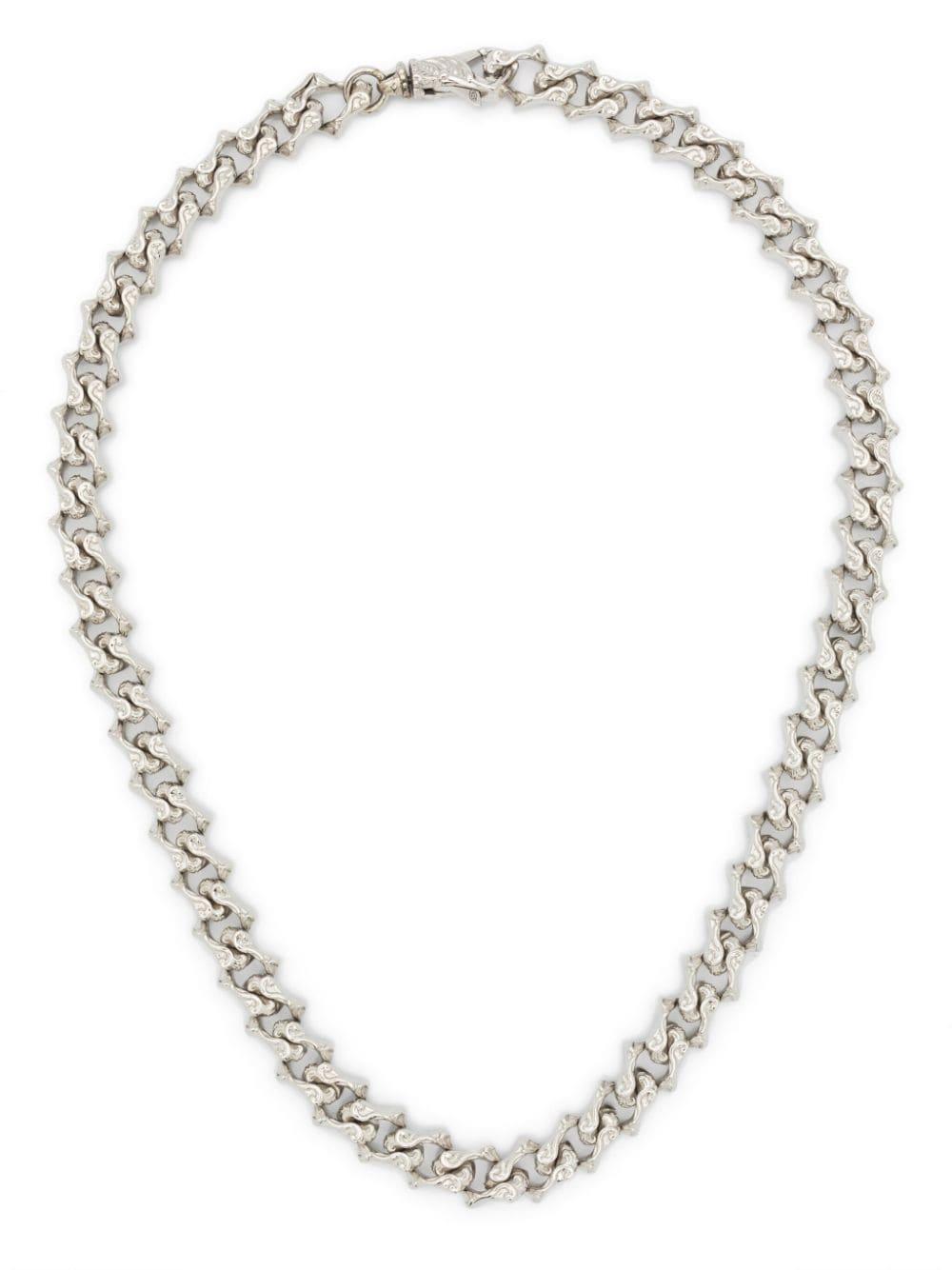 Sharp Chain-link Necklace In Silver Product Image