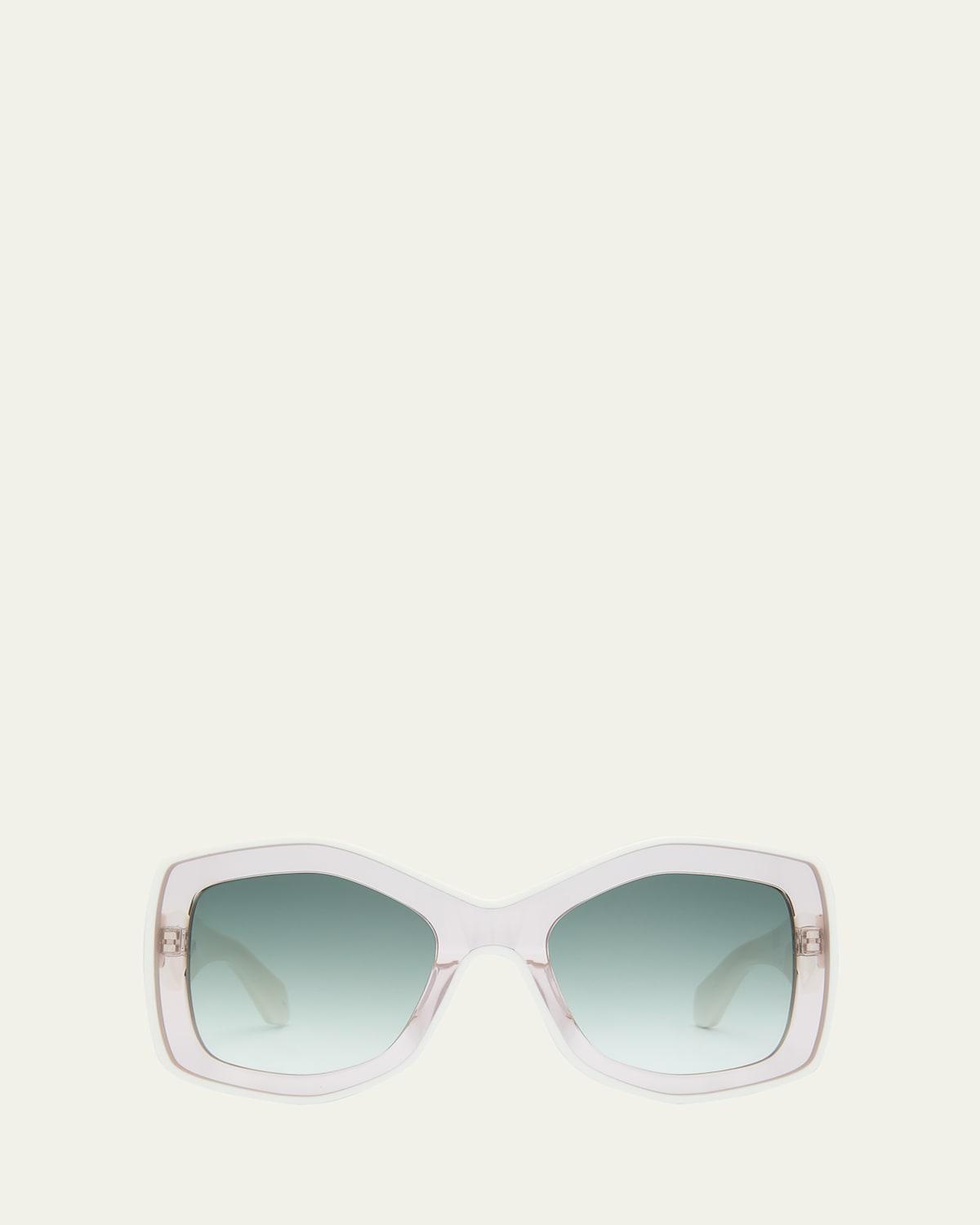 Two-Tone Acetate Butterfly Sunglasses Product Image