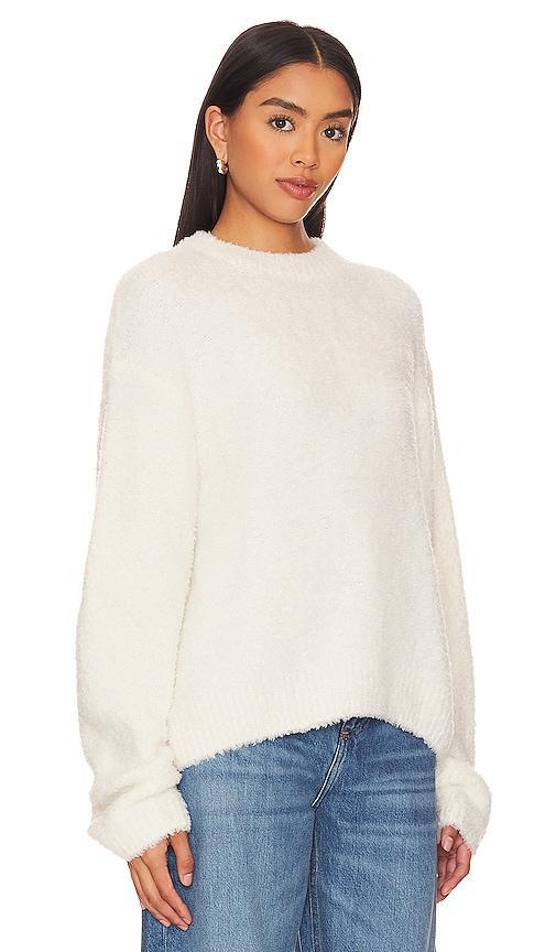 PISTOLA Alpine Cozy Crew Neck Sweater in Ivory. Size S, XS. Product Image