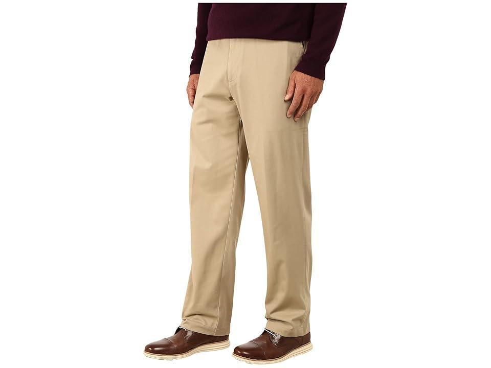 Dockers Comfort Khaki Stretch Relaxed Fit Flat Front (British Khaki) Men's Casual Pants Product Image