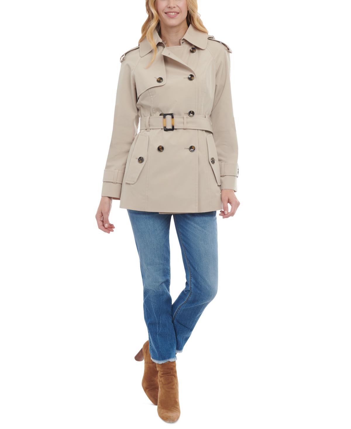 Women's Double-Breasted Belted Trench Coat Product Image