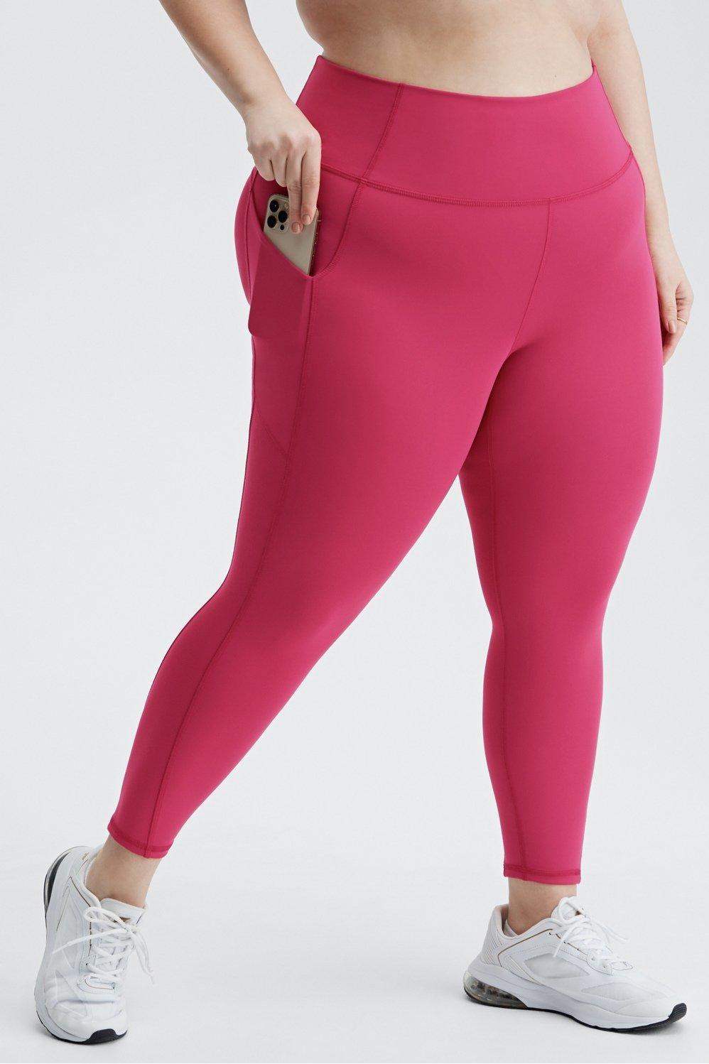 Fabletics Oasis High-Waisted 7/8 Legging Womens pink Size M Product Image