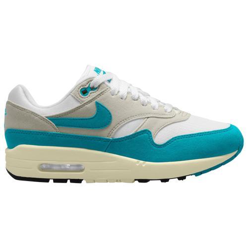 Nike Womens Air Max 1 87 - Shoes White/Teal Product Image