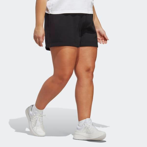 Essentials Linear French Terry Shorts (Plus Size) Product Image