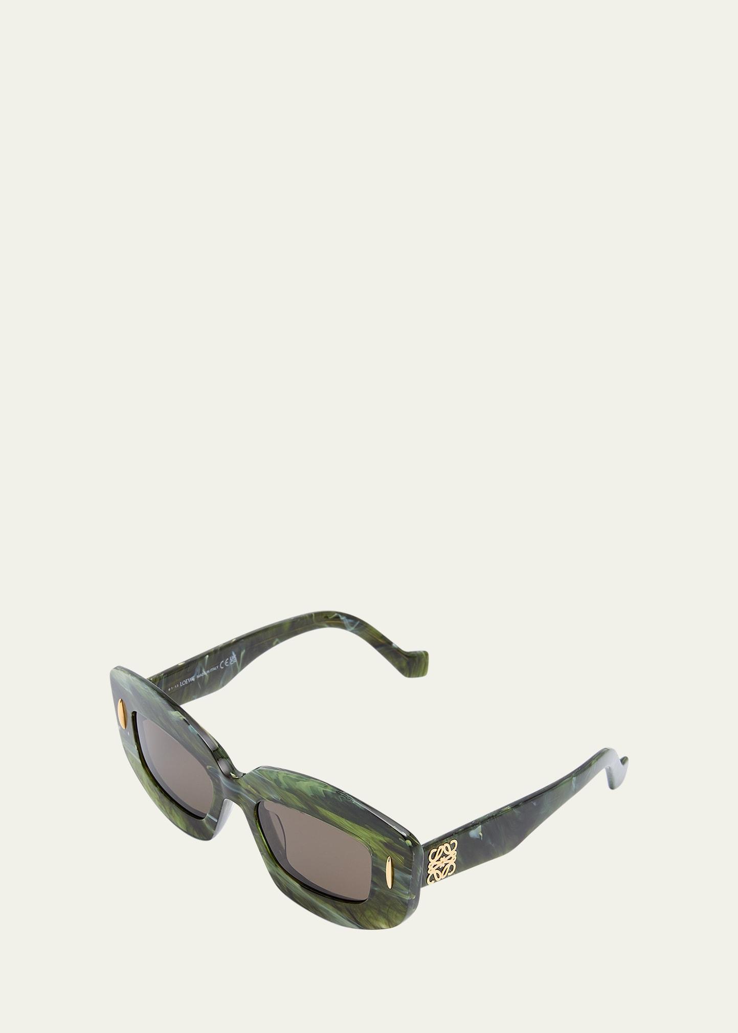 Loewe Silver Screen 49mm Rectangular Sunglasses Product Image