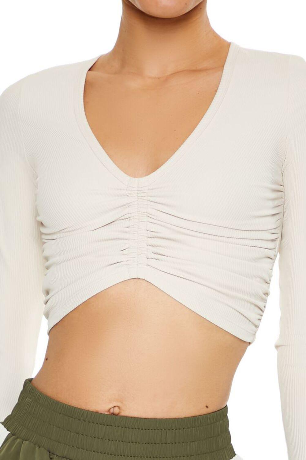 Active Ruched Crop Top | Forever 21 Product Image