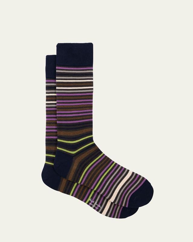 Mens Gavin Stripe Crew Socks Product Image