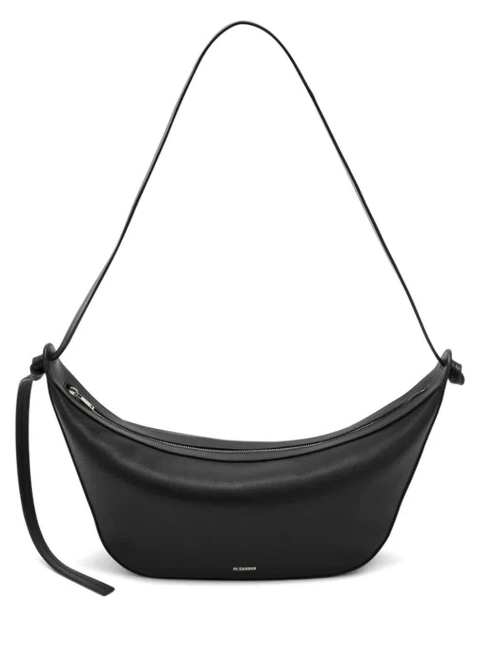 JIL SANDER Knot-detailing Shoulder Bag In Black Product Image