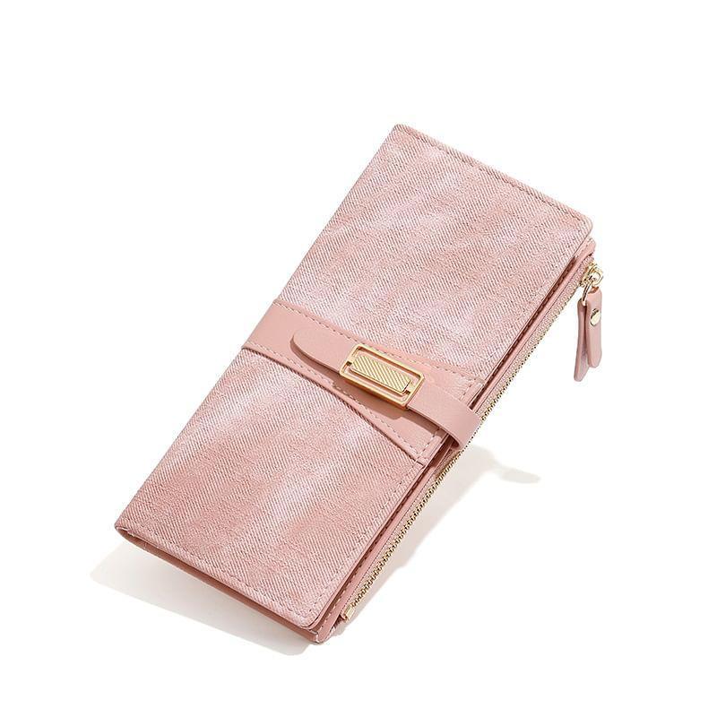 Faux Leather Long Wallet Product Image