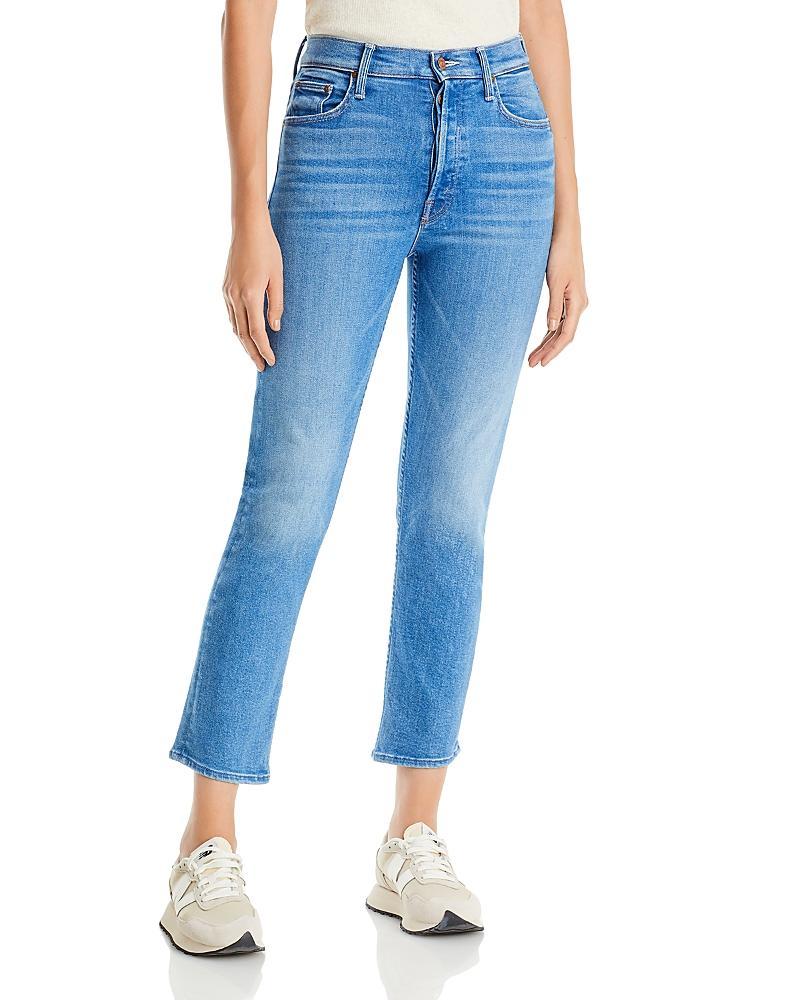 MOTHER The Tomcat High Waist Crop Straight Leg Jeans Product Image