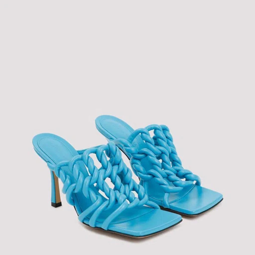 BOTTEGA VENETA Stretch Woven Sandal In Blue Product Image