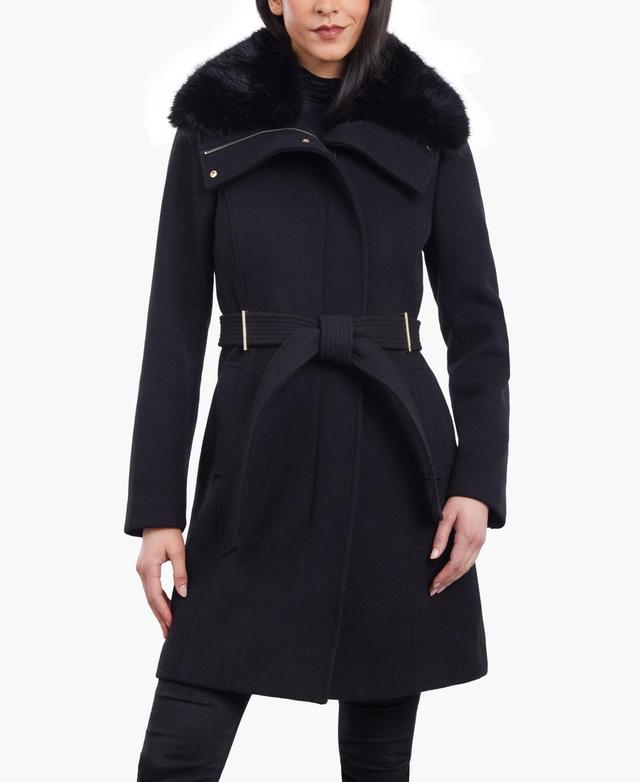 Michael Michael Kors Womens Wool Blend Belted Coat Product Image