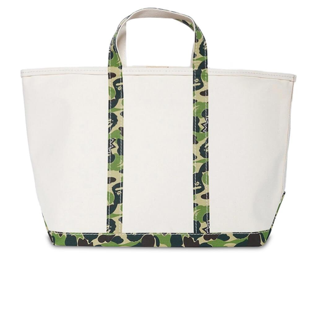 Saint Michael x A Bathing Ape Large Tote Bag - White/Camo Male Product Image