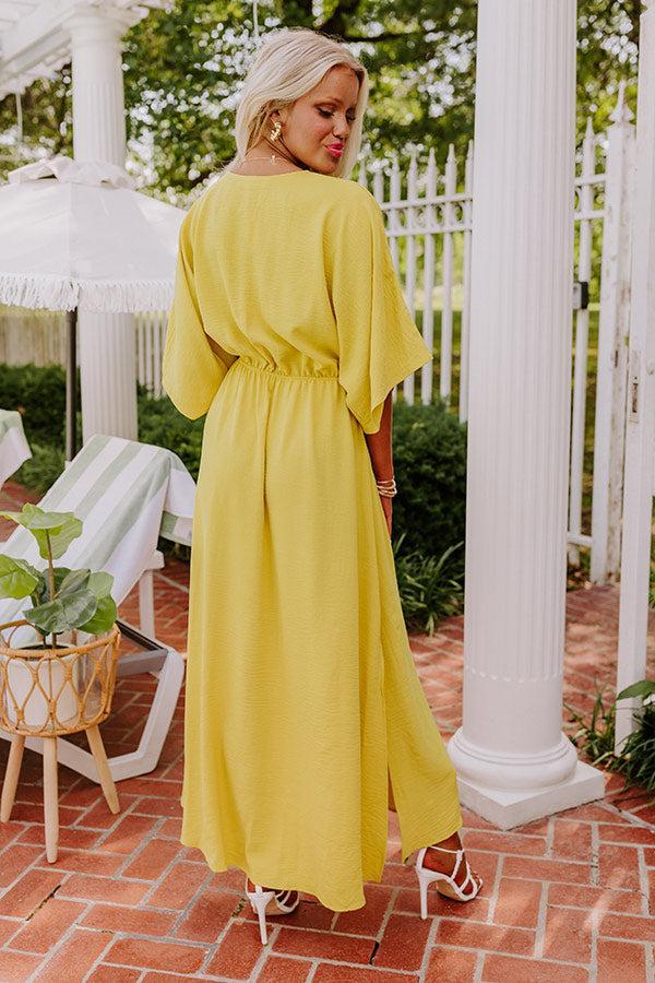 Tulum Vacay Maxi Dress in Primrose Yellow Product Image