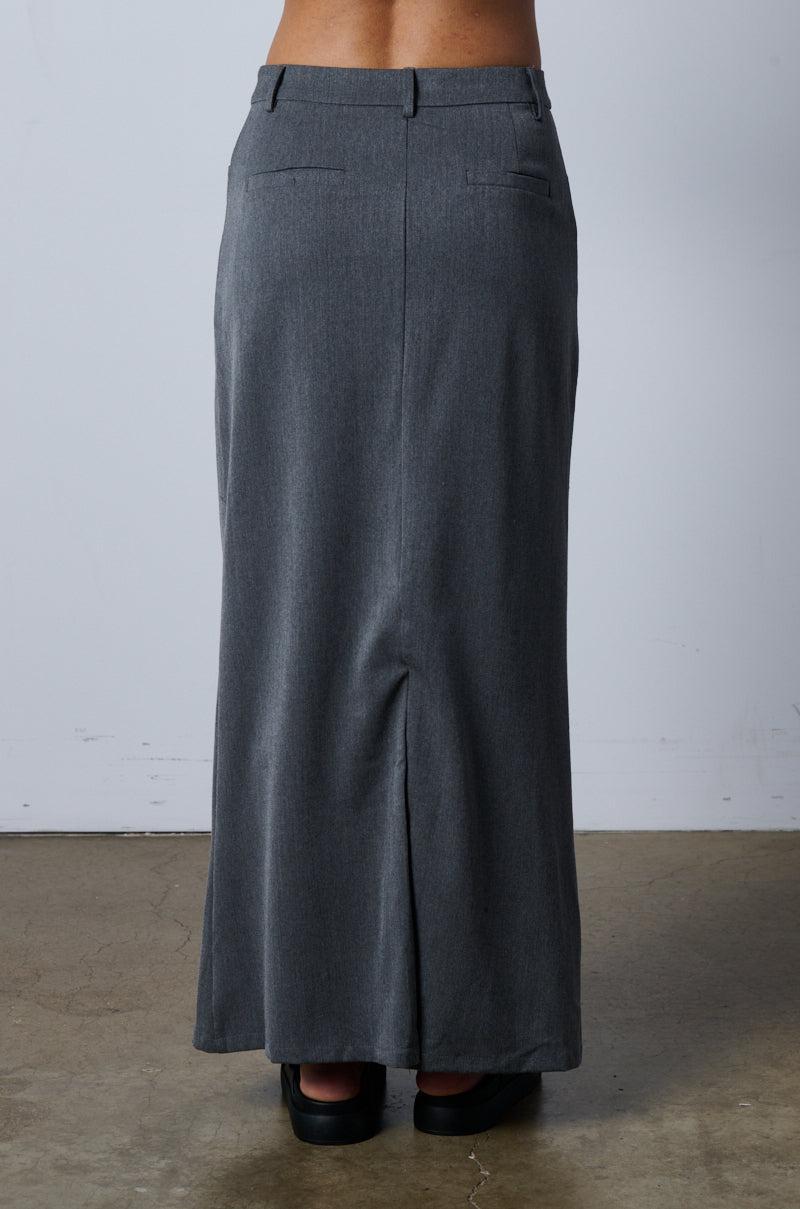 MINIMAL ELEGANCE WOVEN MAXI SKIRT Product Image