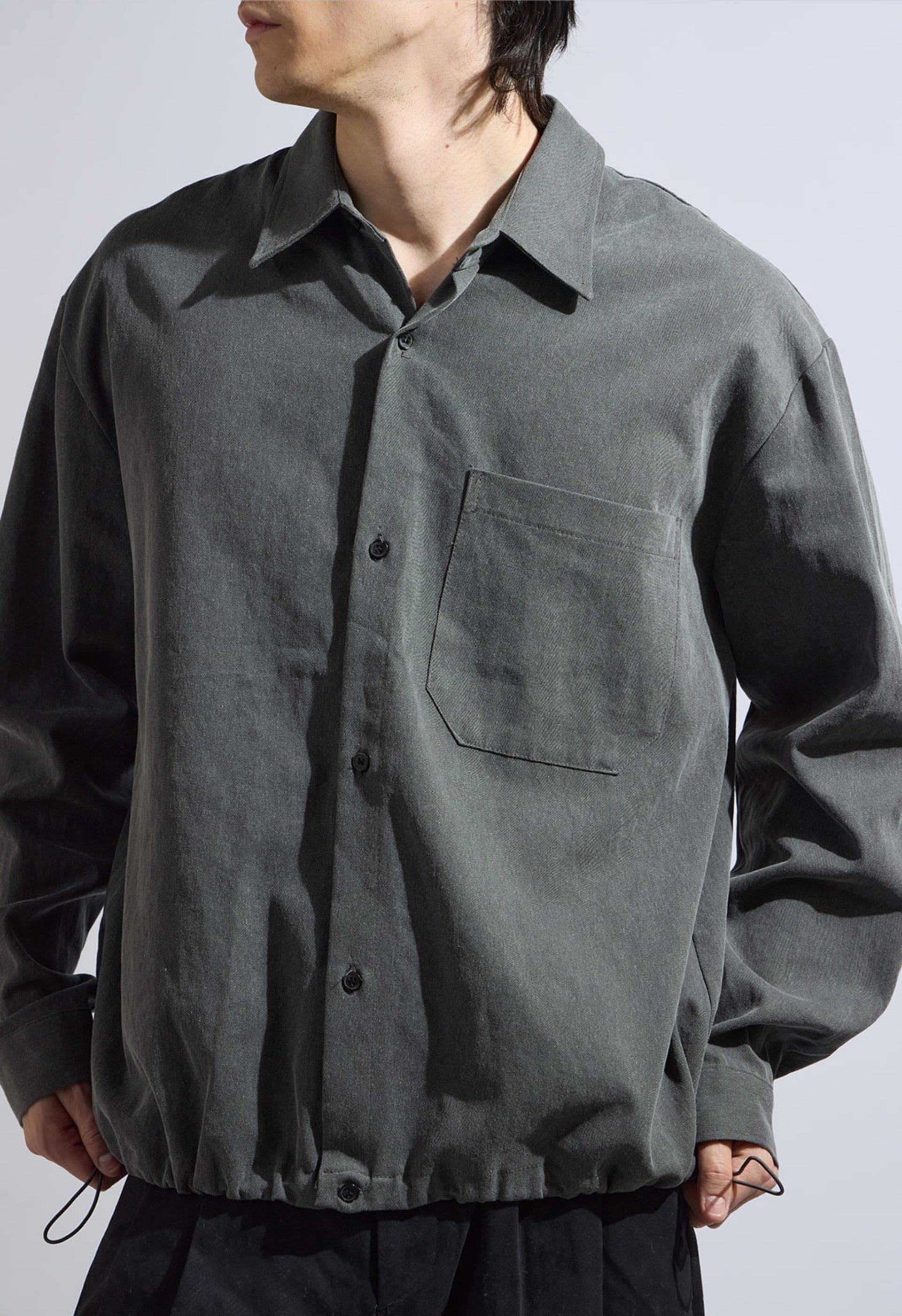 Utility Grey Shirt Male Product Image