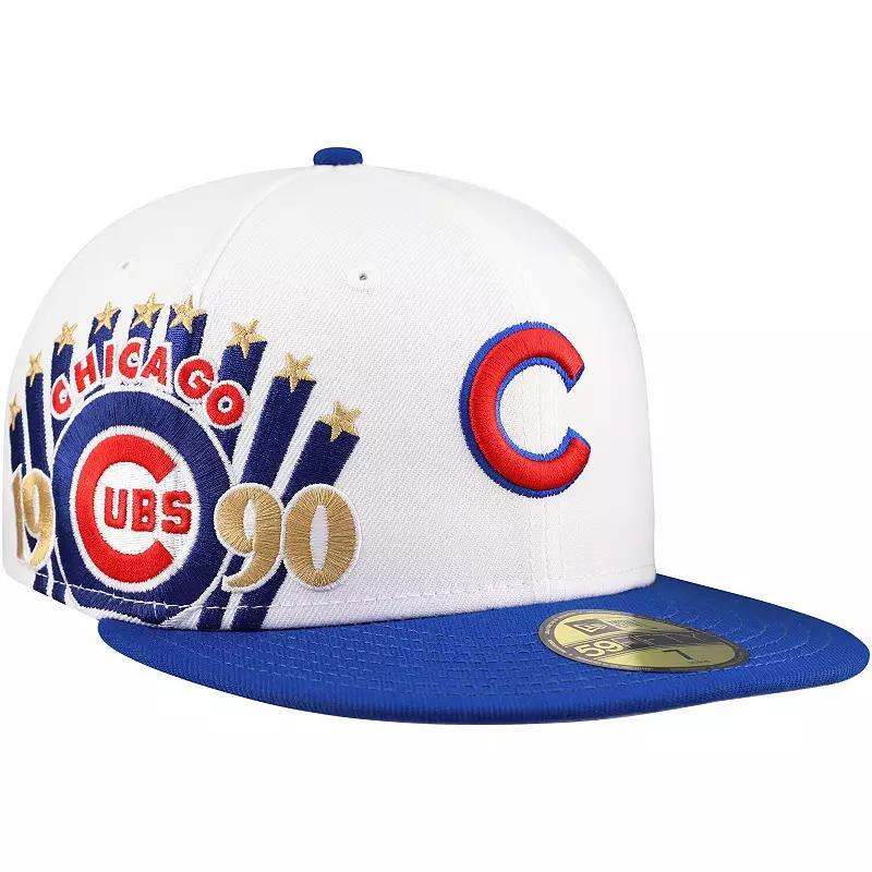 Mens New Era /Royal Chicago Cubs Major Sidepatch 59FIFTY Fitted Hat Product Image