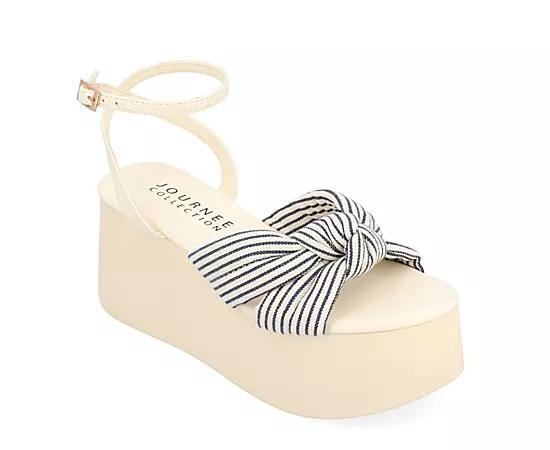 Journee Collection Womens Lailee Platform Sandal Wedges Product Image