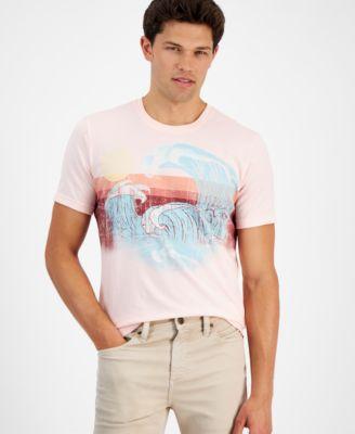 Sun + Stone Mens Wave Regular-Fit Graphic T-Shirt, Created for Macys Product Image