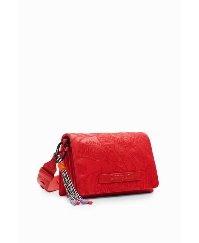 Desigual Womens M embroidered floral crossbody bag Product Image