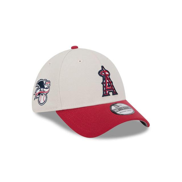 Los Angeles Angels Independence Day 2024 39THIRTY Stretch Fit Hat Male Product Image