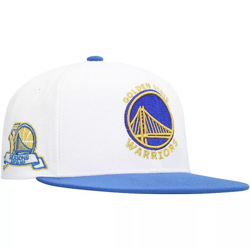 Mens Mitchell & Ness Golden State Warriors Soul Logo Shine 2-Tone Snapback Hat Product Image