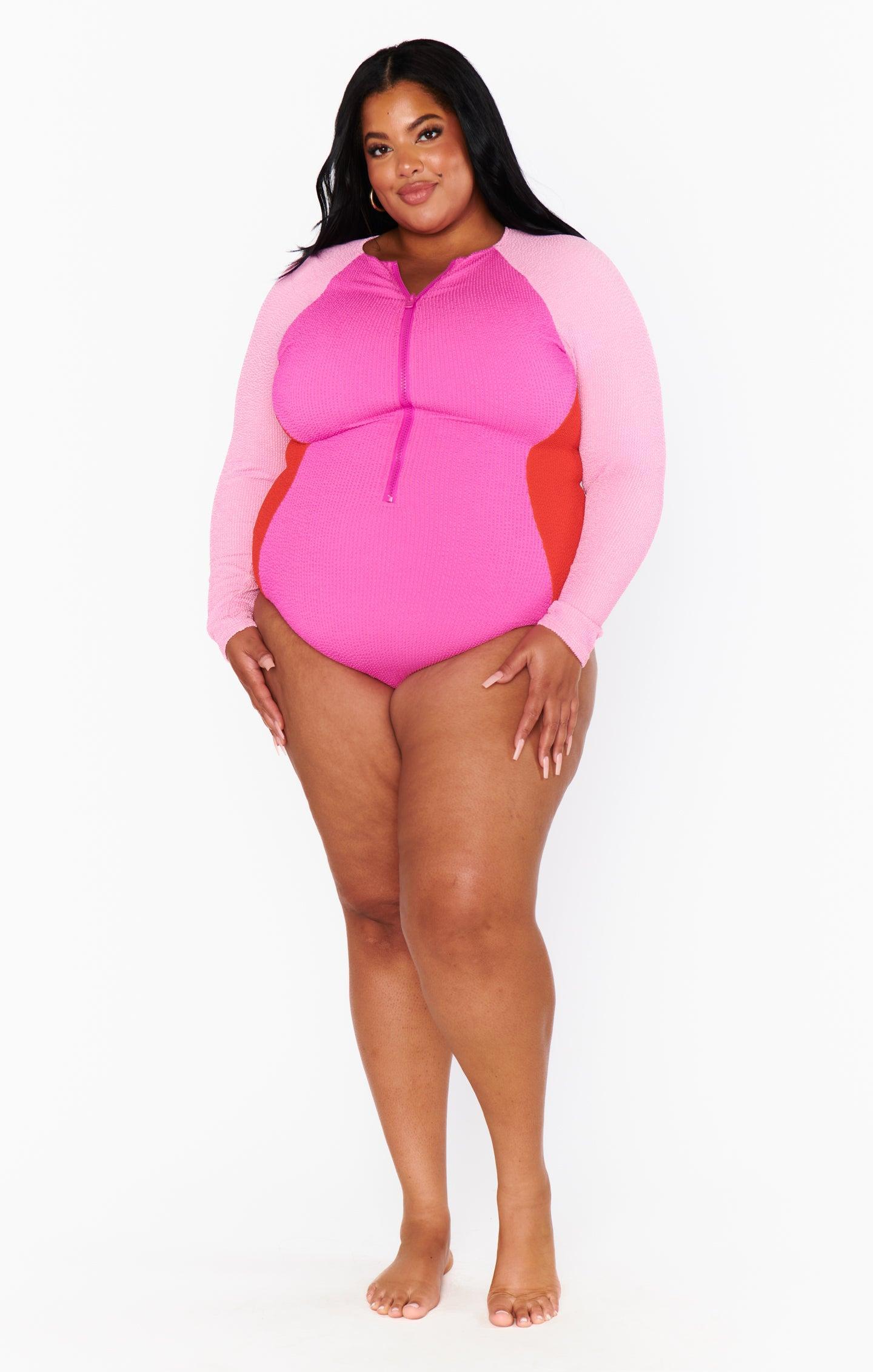 Surfside One Piece ~ Pink Pop Scrunch Product Image