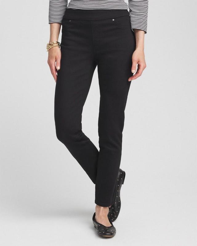 Women's Denim Pull-On Ankle Jeggings Product Image