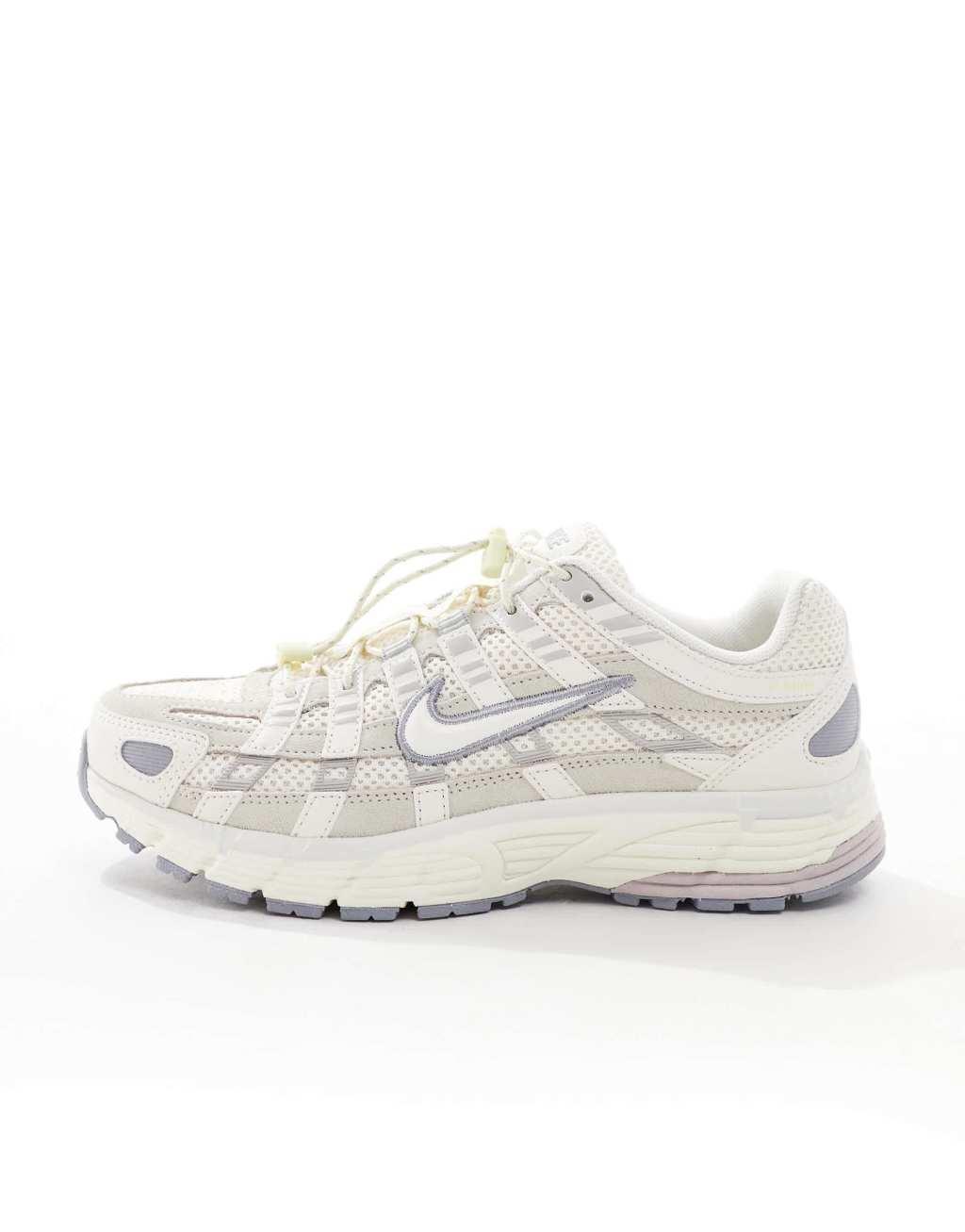 Nike P-6000 sneakers in off white and gray Product Image