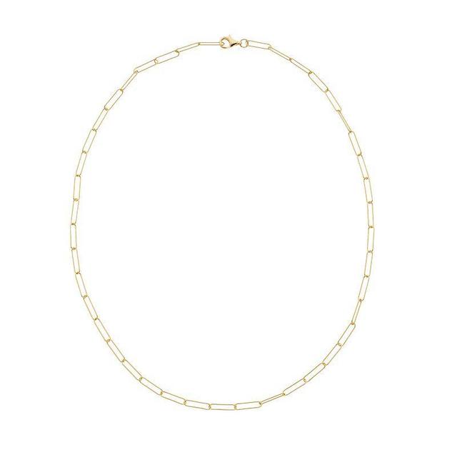 Adornia Link Chain Necklace, Womens, Yellow Product Image