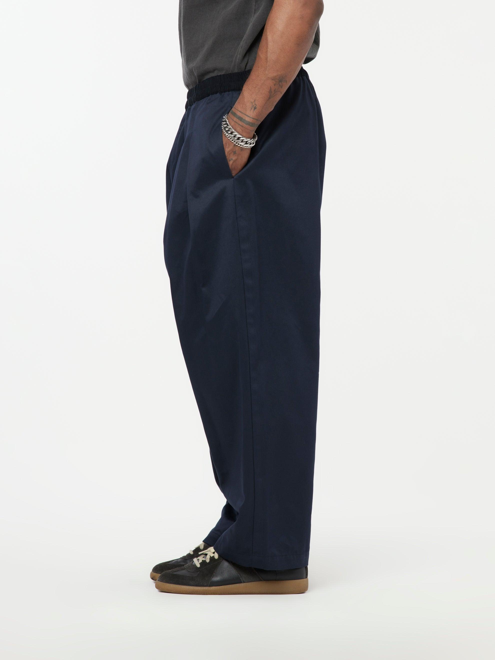 Cotton Trousers (Dark Blue) Product Image