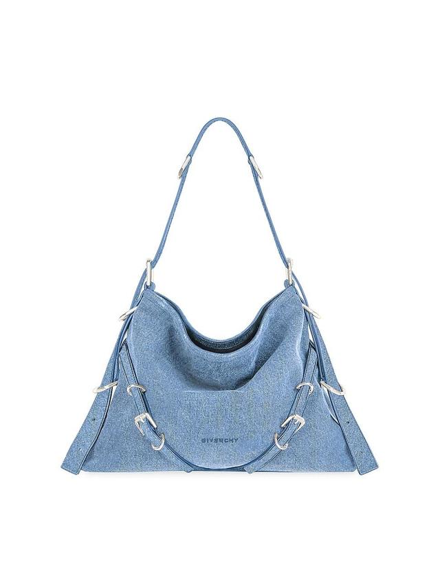 Womens Medium Voyou Bag In Denim Product Image