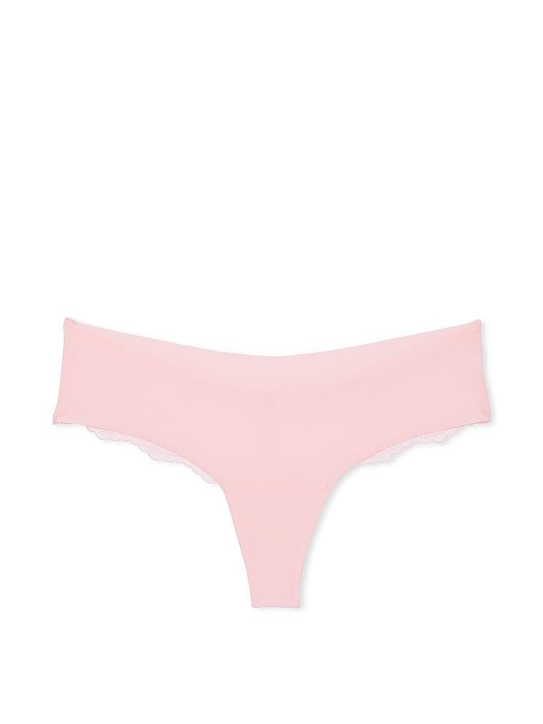 No-Show Lace-Back Thong Panty Product Image