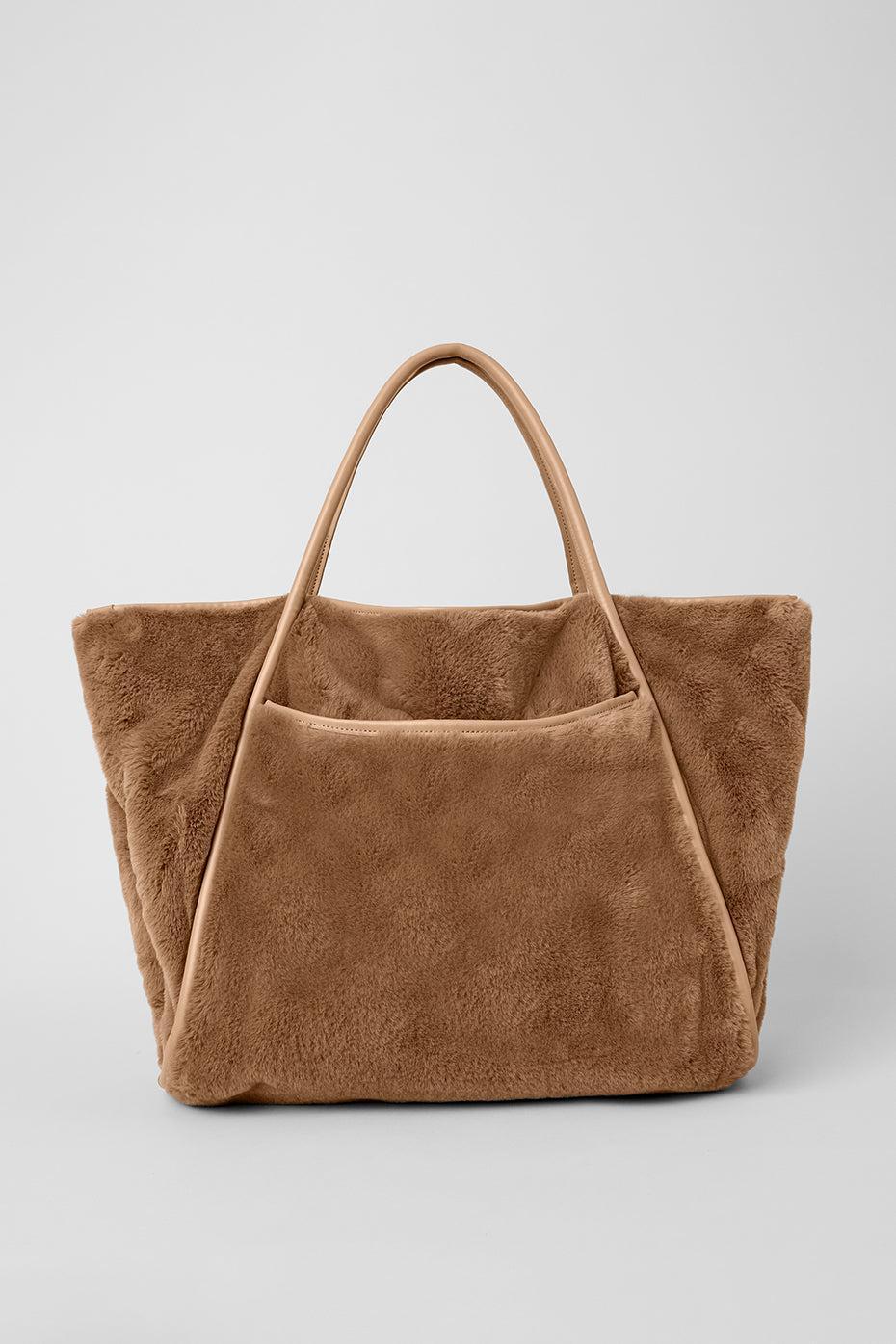 Faux Fur Tote Bag - Toasted Almond Female Product Image