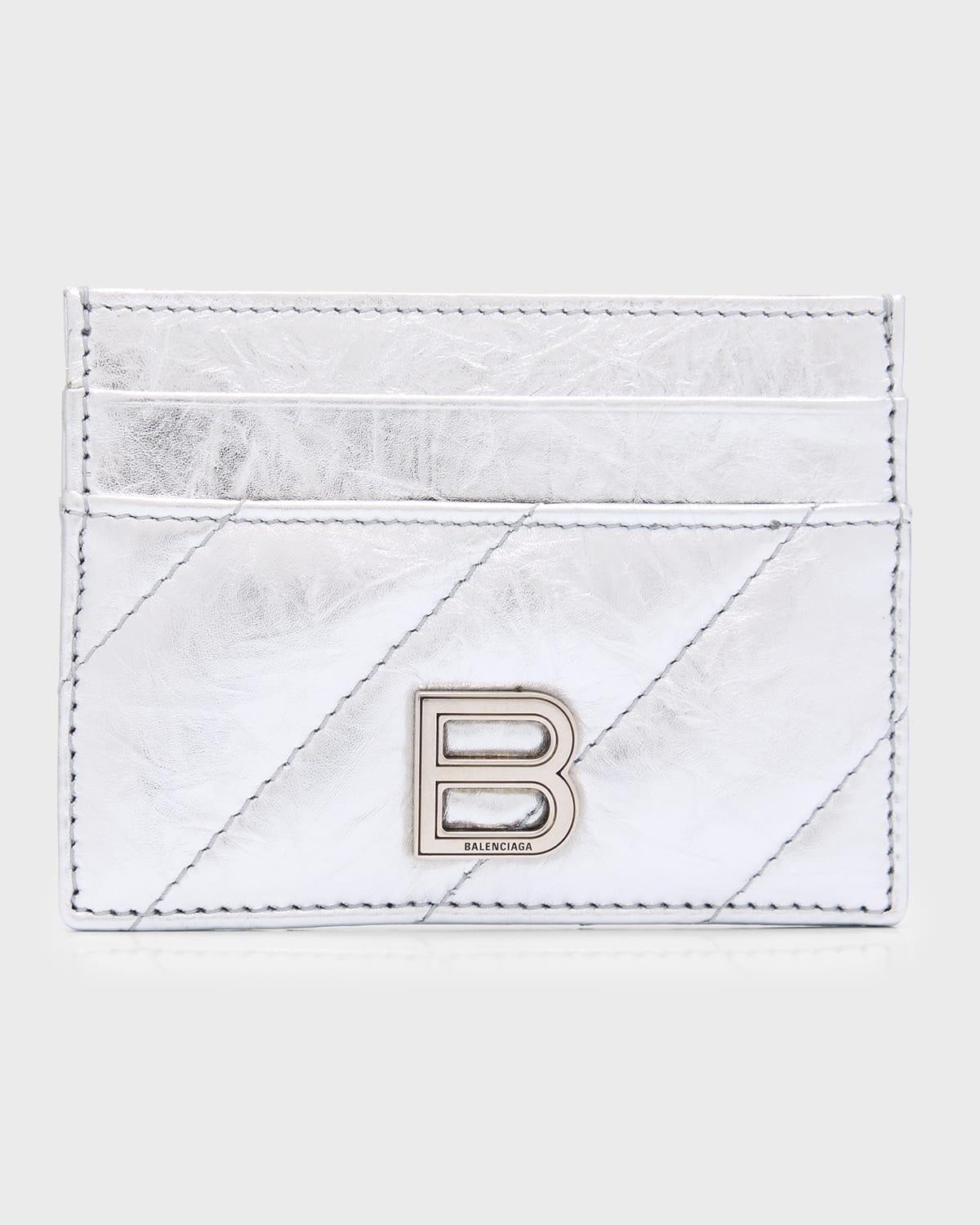 Crush Card Holder Metallized Quilted Product Image