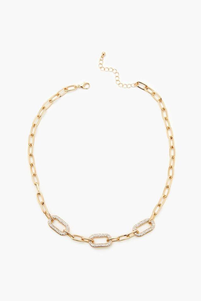 Rhinestone Anchor Chain Necklace | Forever 21 Product Image