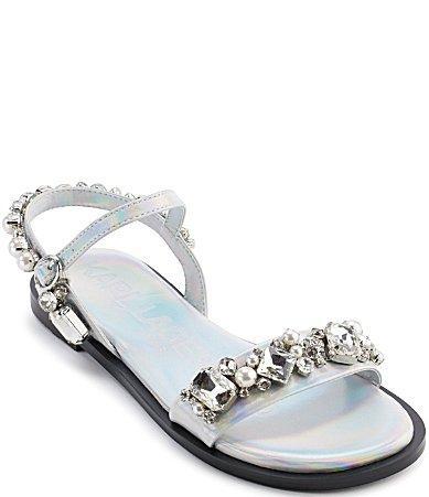 KARL LAGERFELD PARIS Gwenda Iridescent Embellished Sandals Product Image