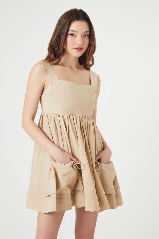 A-Line Drawstring Mini Dress | Forever 21 Product Image