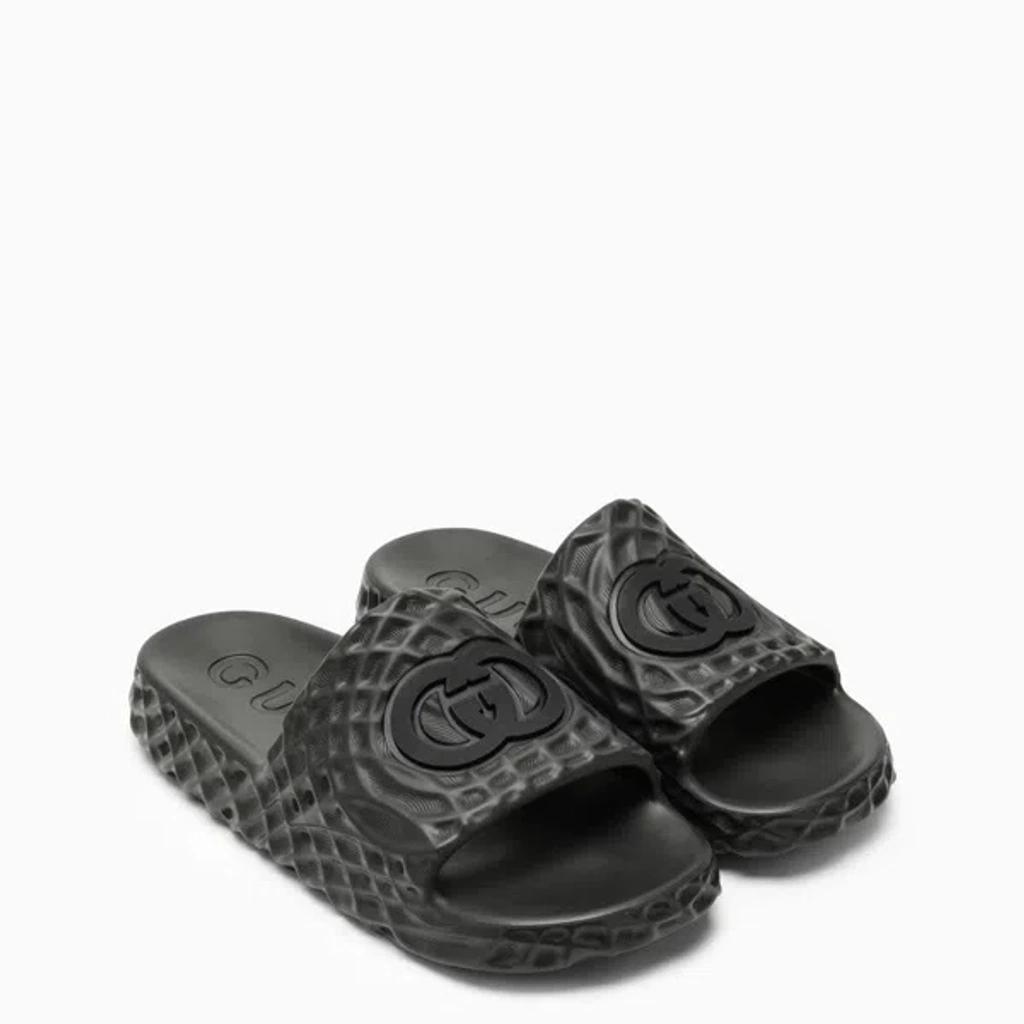 GUCCI Herrenpantolette Mit Gg In Black Product Image